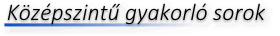erettsegi kozep gyakorlo